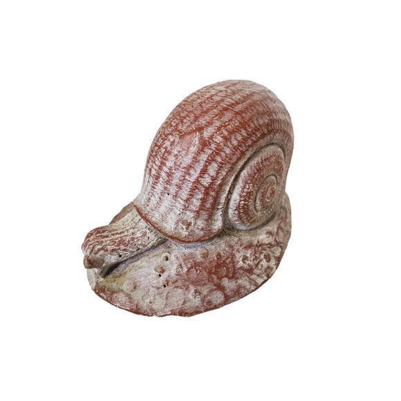 Vintage Pink White Snail Rock Aquarium Decorations - Picture 4 of 10